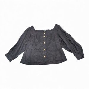 J. Crew Black box blouse 2X